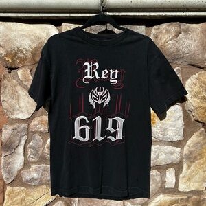 Vtg 2002/2003 WWE Rey Mysterio Wrestlemania XX Promo T-shirt Medium Double Sided